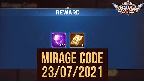 NEW MIRAGE CHEST CODE 23 JULY 2021  - MLA