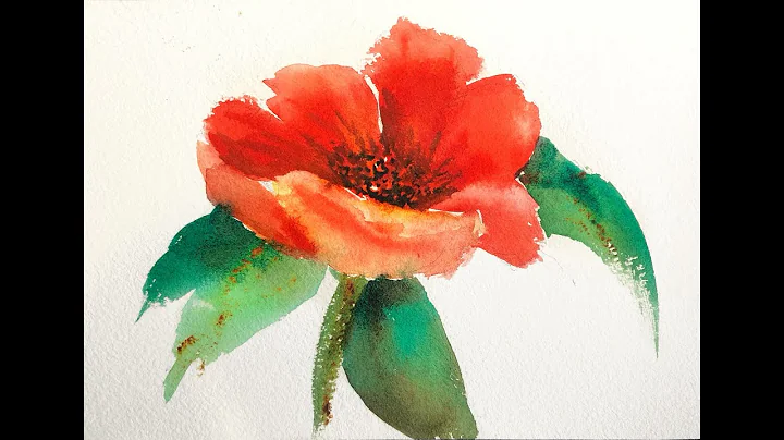 Friday Fun: Paint Flowers (Quinacridone Gold (stic...