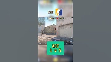 INSANE CS2 ACE 1v5 #csgo #cs2overpass #gaming #cs2 #cs2moments #funny #cs2ace #cs2highlights