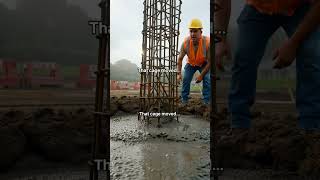 This Footing Shouldn’t Lean… But The Rebar Did 😳 #construction #concrete