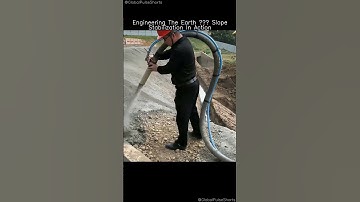 Engineering the Earth: Slope Stabilization in Action! 🏞️🛠️ #geotech #landslidesafety
