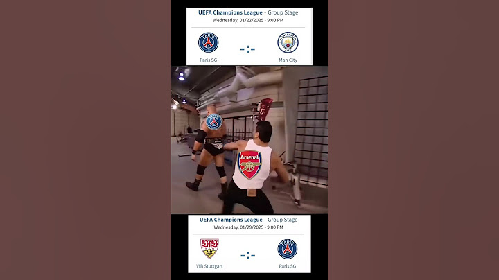 UCL 24/25 League Phase PSG vs Manchester City and VfB Stuttgart vs PSG funny Meme