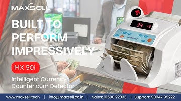 MX50i - Intelligent Money Counter Cum Detector