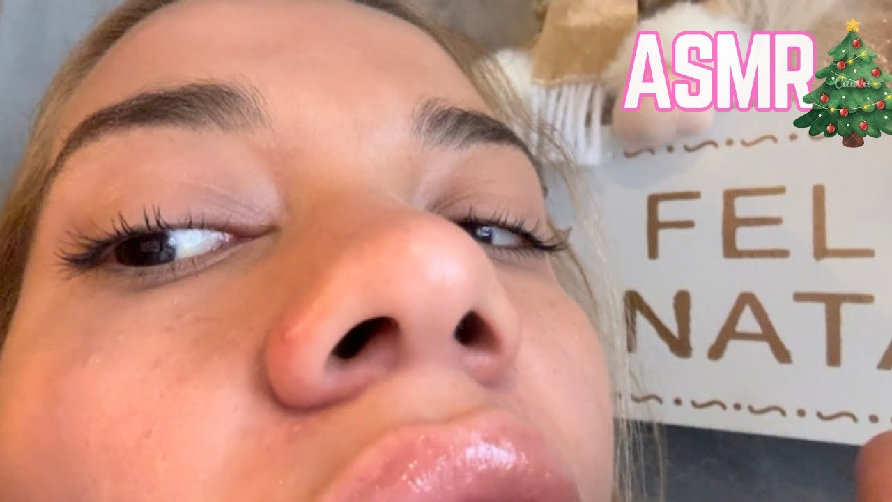 ASMR FAST AGGRESSIVE Merry Christmas | Feliz Natal (lens licking + tapping + som em camadas)