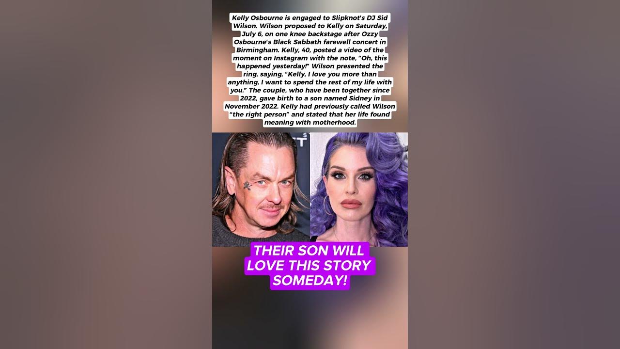 Surprise Proposal to Kelly Osbourne: Sid Wilson Kneels at Ozzy Osbourne's Farewell Concert