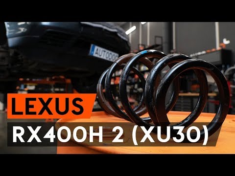 Как заменить пружины передней подвески на LEXUS RX400h 2 (XU30) [ВИДЕОУРОК AUTODOC]