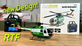 Pichler / FliteZone Bo105 New design in a police look! Scale beginner helicopter | Review