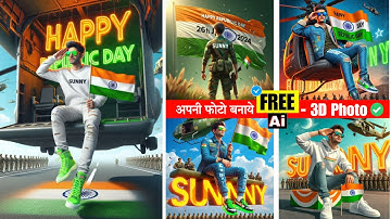How To Create 3D Ai Republic Day Images | Bing ai viral editing | Bing image creator tutorial free