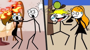 THIEF PUZZLE vs FLASHBACK - Best Levels Satisfying STICKMAN Mobile Gameplay (Android/ios)