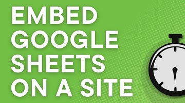 How to embed Google Sheets on a website (2 examples inc Shopify and Wordpress)