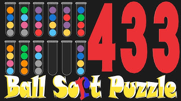 Ball Sort Puzzle Level 433 🎯No Extra Tubes😂Game Walkthrough😘 Stay Home And Fun Play #WithMe