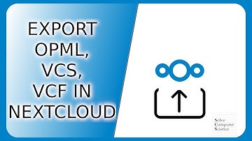 Export Nextcloud calendars, contacts and news