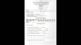 Grade 3 HRE Mid Term 2 2026 Exam with Marking Scheme
