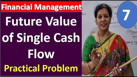7. Future Value of Single Cash Flow - Practical Problem from Financial Management Subject