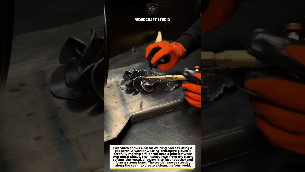 Precision Gas Welding in Action 🔥 Perfect Metal Fusion #Welding #Metalwork #DIY