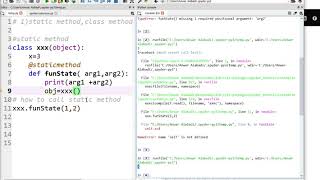 Static method in python