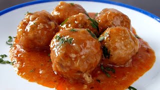 Chicken Meatballs in Sauce! ✌ The Best Meatball Recipe ✅