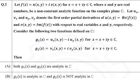 GATE-2021(Complex Analysis).