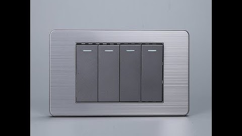 Công Tắc 4 Nút Màu Xám Mặt Hợp Kim 1 Chiều Và 2 Chiều Chính hãng I Tenko.com.vn