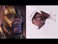 Real Time Drawing Thanos Part 1 Eye