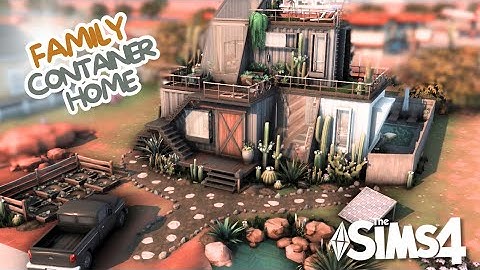 family container home  | The Sims 4 speed build [NO CC]