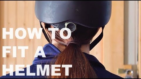 Adjusting a Helmet