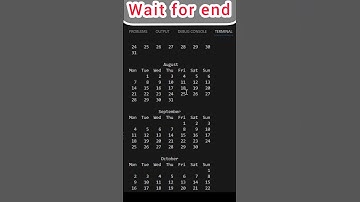 calendar in python #short #trickshots