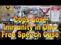 Cops Lose Immunity in Ohio Free Speech Case