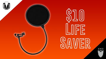 How to Eliminate Plosives in your Podcast with a $10 Pop Filter