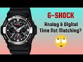Analog and Digital Time Matching For G-Shock GA-200 GA-120 GA-201