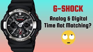 Analog and Digital Time Matching For G-Shock GA-200 GA-120 GA-201