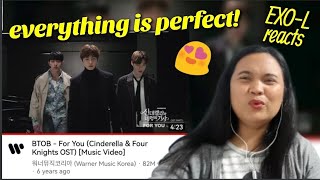 BTOB Reaction || BTOB - For You (Cinderella & Four Knights OST) [Music Video]