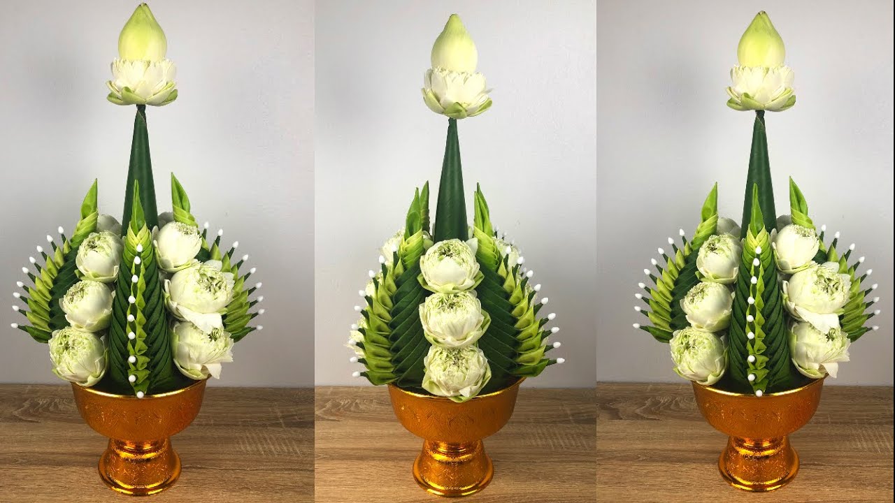 พานบายศรี ตอนที่ 2 วิธีประกอบพาน | พานไหว้ครู | MeeDee DIY