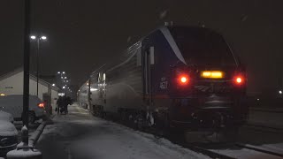 Amtrak 364 the 'Blue Water' arrives in Port Huron, MI 11/28/21 Amtrak 364 the 'Blue Water' arrives in Port Huron, MI 11/28/21