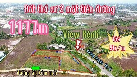 Đất Cần Giuộc Giá Rẻ| 1177m thổ cư 2 mặt tiền đường nền cao mà giá chỉ với 5tr/m