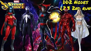 Marvel Strike Force DD2 Second run Nodes 1,2,3