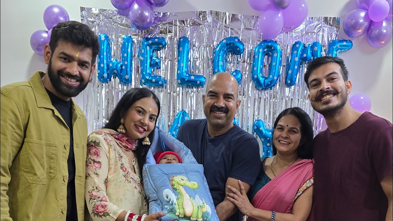 Сегодня Наянш впервые побывал в доме своих бабушки и дедушки по материнской линии 😍❤️ / Видеоблог...