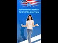 Documents Checklist for USA VISA Interview | VISA Interview | Study in USA