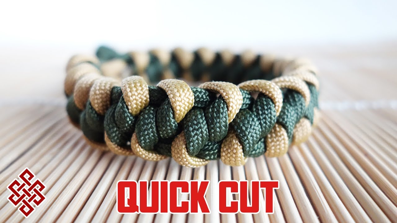 How to Make a Mad Max Mated Wall Knot Paracord Bracelet Tutorial Quick