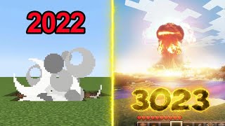 minecraft physics in 2022 vs 3022