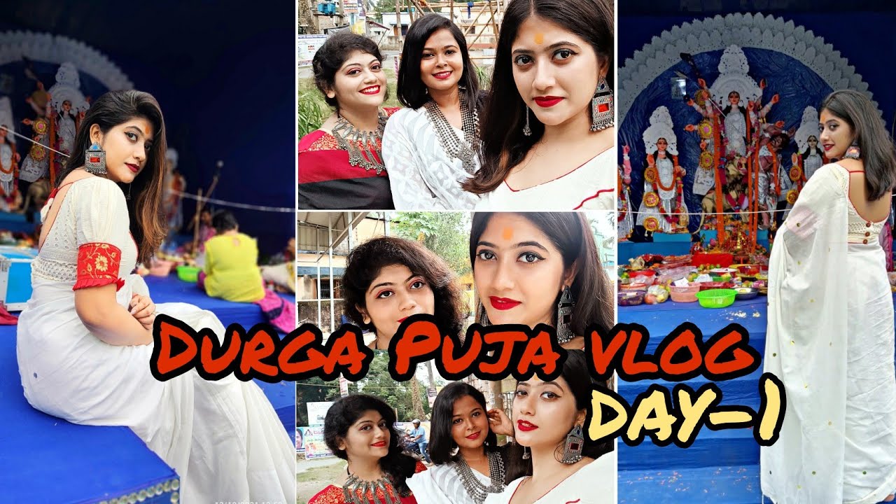 DURGA PUJA VLOG ❤️ || DAY-1 || Ashtami || ANKHI'S VLOG