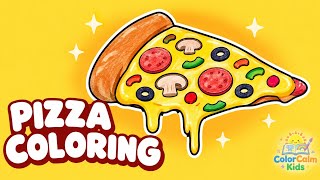 Pizza Coloring for Kids | Learn Food Colors | Calm Art screenshot 5