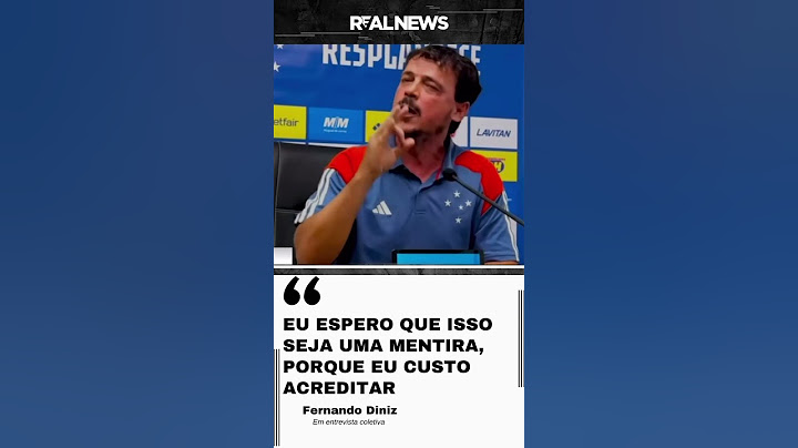“EU ESPERO QUE ISSO SEJA MENTIRA” FERNANDO DINIZ IRRITADO COM A DIREÇÃO DO CRUZEIRO