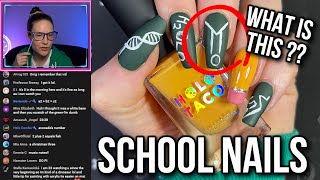 Back to school nail art: do I get a passing grade? ✏  Simply Stream Highlights