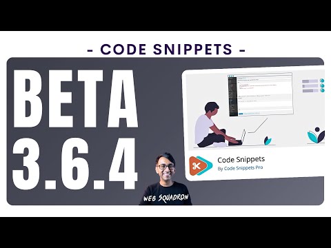 Code Snippets Beta 3.6.4 - Improvements and New Features #CodeSnippets #WordPress