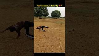 Double Side Flip 😱🔥 Hanuman Power 🙏 #shorts #viral #stunt #hanuman #ytshorts
