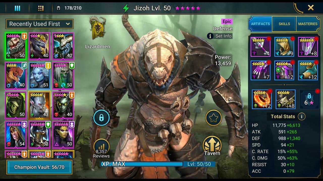 Raid Shadow Legends Jizoh Lizardmen Faction YouTube