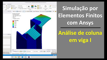 Análise de pilar - Elementos Finitos com Ansys