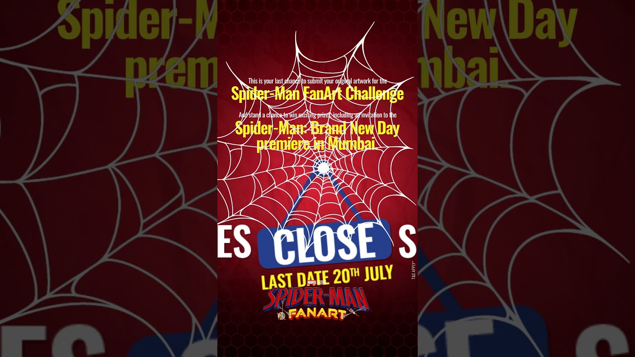 The countdown is on. 🕷️ Hundreds of artists have already shared their artwork!