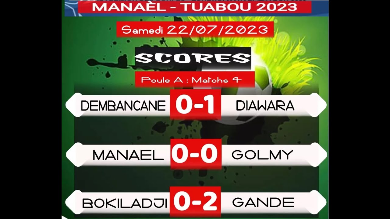 Match -  DEMBANCANE vs DIAWARA TOURNOI SONINKARA de FOOT de l'AJSF - La Chaine Soninké